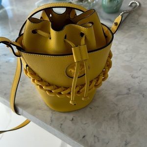 Yellow Versace crossbody bag
